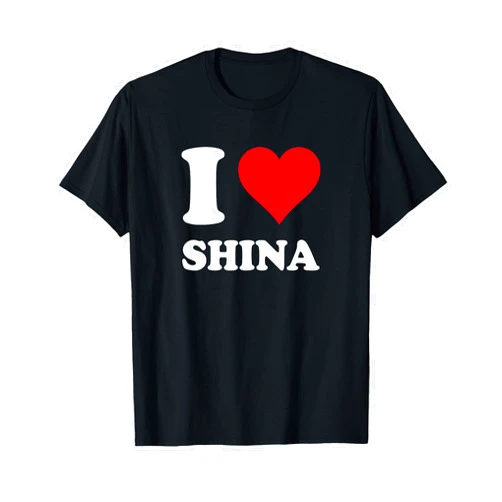 Love Stories I Heart Shina Red Heart I Love Shina T-Shirt