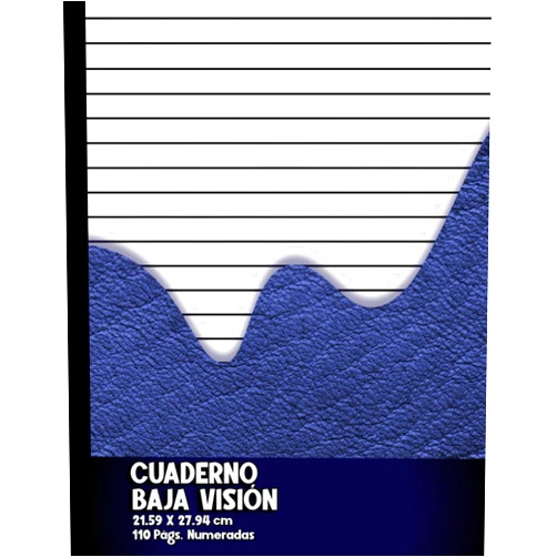 Spanish Edition by H. TEBAZILE (Author) Cuaderno Baja Visión: Líneas Gruesas Interlineado Amplio Páginas Numeradas (Portada Color Azul): Para Personas con Discapacidad Visual, Adultos ... Experiencia de Escritura (Spanish Edition)