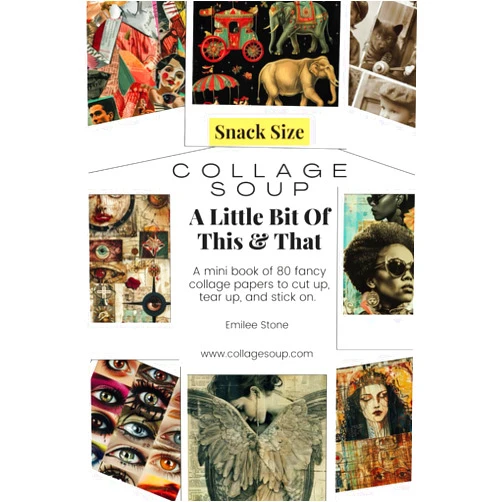 Emilee Stone A Little Bit Of This & That: A mini book of 80 fancy collage papers to cut up, tear up, and stick on (Collage Soup)