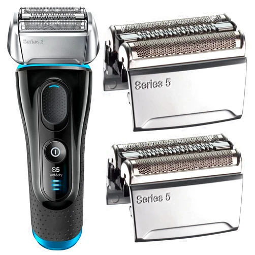 HYOVAY Series 5 Replacement Head for Braun Electric Shaver - 52S - Compatible with Braun Series 5 Electric Foil Shaver 5190cc, 5090cc, 5197cc, 5195cc, 5147s, 5145s, 5070, 5050, 5040, 5030, 5020 (2 Count)