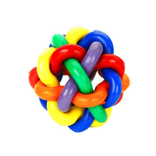 Multipet Multi Pet Nobbly Wobbly Dog Rubber Ball-Medium, for Small breeds