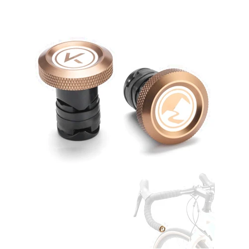 ROCKBROS Handlebar End Plugs Expanding, Aluminum and Adjustable Handlebar Bike Bar Ends for Road, Mountain, BMX, MTB Bicycle - 2 Set Plug or Cap for Bike Bars