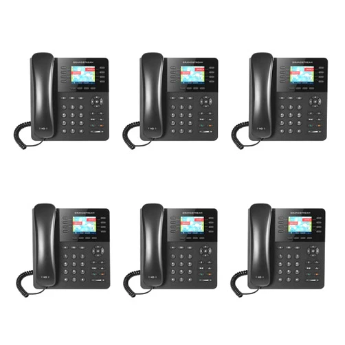 Grandstream GXP2135 6-Pack IP Phone Enterprise High Performance 8lines with 4 SIP Accounts, HD Audio