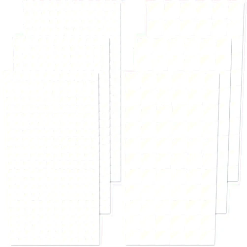 Joez Wonderful 6 Sheets Foam Adhesive Squares, 990pcs Total Double Sided Self Adhesive Dots, Precut Squares Strips Foam Tape for DIY Arts & Crafts, 2 Sizes (0.47in/12mm, 0.24in/6mm)