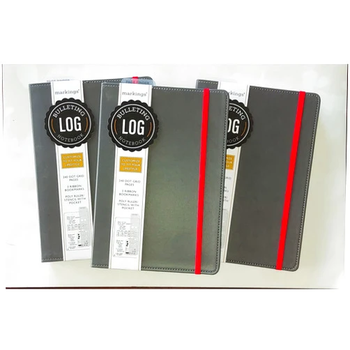 BobbiBop C R Gibson Bulleting Log or Bullet Journal - Box of 3 Journals