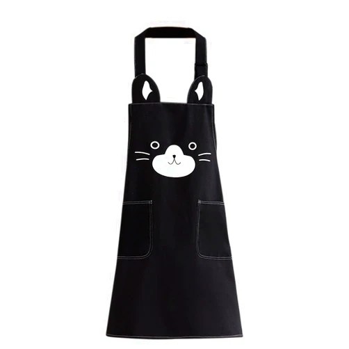 KIMCHOMERSE Cute Apron for Women Girl, Aprons with Front Pocket for Cooking Serving Painting Gardening, Gifts for Friends