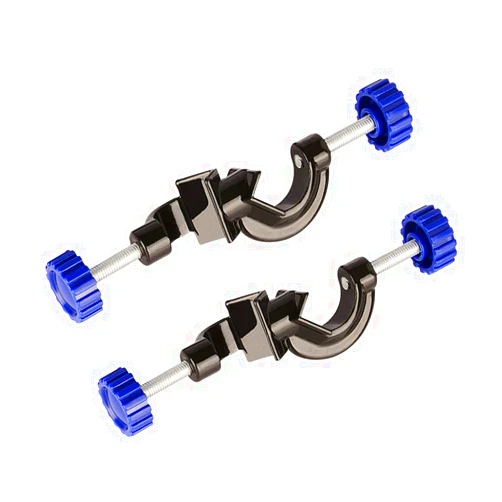Labasics 2-Pack Adjustable Bosshead Clamp Holder, Lab Heavy Duty Boss Head Clamp Holder Aluminum Alloy Body, up to 21mm Rods for Laboratory Use