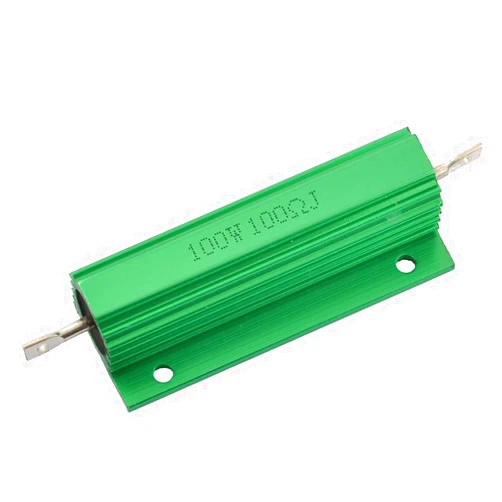 Doumneou Aluminum Shell 100W Watt 100 Ohm Wirewound Resistor, Green