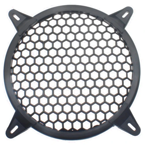 OZXNO 2 Pack 6 Inch Speaker Grills Subwoofer Grill Waffle Grill Guard Protector Covers with Mounting Screws ABS Mesh Round Subwoofer Speaker Cover