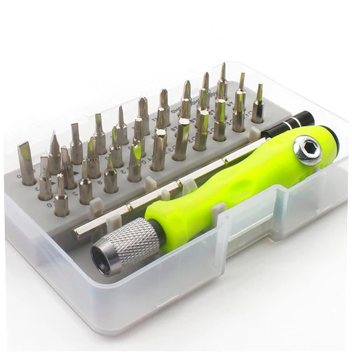 AKSBTEC Mini Screwdriver Set, 32 in 1 Small Precision Screwdriver Set, Magnetic Tiny Screwdriver Kit,Small Screwdriver Set Screwdriver Tool Sets for Eyeglass,Watch,Phones,Laptop,Computers,Toys
