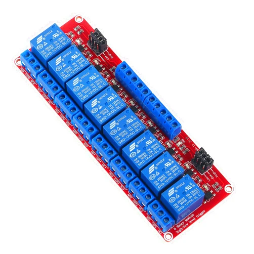 AEDIKO DC 12V Relay Module 8 Channel Relay Board with OPTO-Isolated High or Low Level Trigger