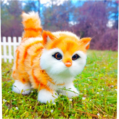 THE QUEEN'S TREASURES 18 Inch Doll Pets, Tabby Kitty Cat is The Perfect Furry Companion, Doll Toy Compatible with American Girl Dolls