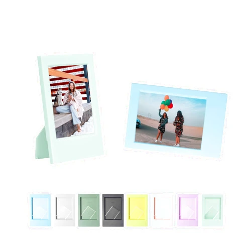 Leonuliy Mini Photo Frame with Clear Protective Cover for Polaroid Fujifilm Instax Mini 12 11 9 8 7s EVO Films, Tabletop Display, Pack of 8.