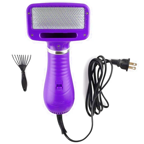 Hertzko Pet Hair Brush and Hair Dryer for Dogs - Slicker Brush for Dogs, Cats, and Small Animals - Great Dog Comb to Dry Pet Hair - Dog Brush - Pet Brush - Powerful with 2 Level Heat & Airflow Speed