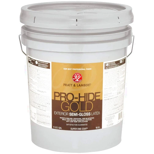 SHERWIN WILLIAMS Pratt & Lambert Pro-Hide Gold Semi-Gloss Latex Exterior House Paint