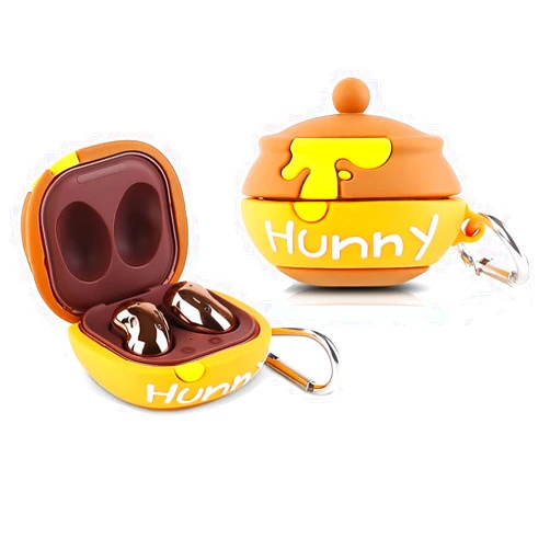 BGAANM (1 Pack) BGAANM Cartoon Silicone Case Cover with Keychain Designed for Samsung Galaxy Buds2 Pro (2022) /Galaxy Buds 2 (2021) /Galaxy Buds Pro (2021) /Galaxy Buds Live (2020)
