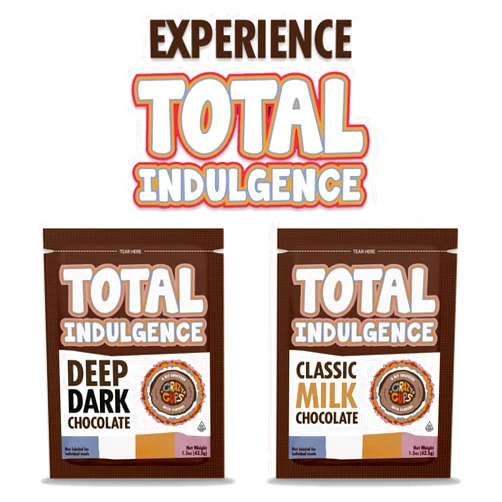 Crazy Cups Total Indulgence Hot Chocolate Mix Variety Pack, Includes 44 Gourmet Hot Chocolate Packets Bulk, Deep Dark Chocolate And Classic Milk Chocolate - 1.5 Ounce Packets