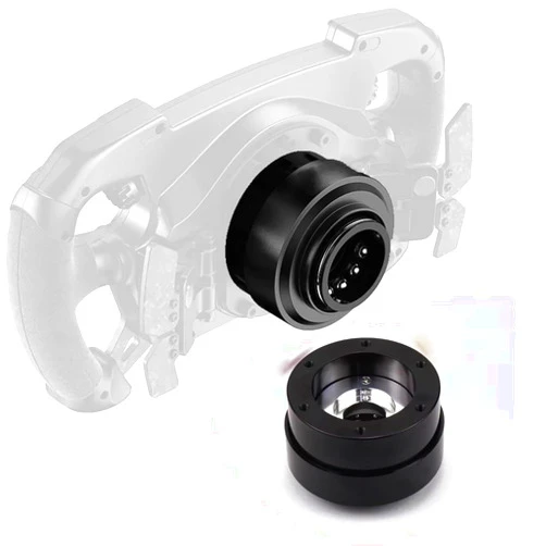 Obokidlyamor Replace Quick Release Adapter Steering Wheel Replace Panel For MOZA R21/R16/R9 V2/R5/R3 Bundle Gaming Racing Wheel;70mm 6-hole steering wheel kit (Quick Release)