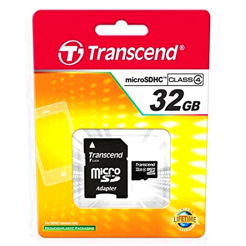 Transcend Samsung Galaxy GC110 Digital Camera Memory Card 32GB microSDHC Memory Card with SD Adapter