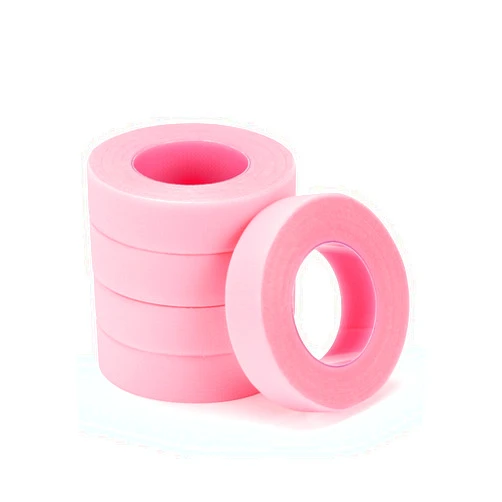 TEOYALL PE Lash Tapes, 5 Rolls Adhesive Micropore Breathable Pink Eyelash Extension Tapes Lash Extensions Supplies - 9 meter/10 Yard Each Roll (5 Rolls)