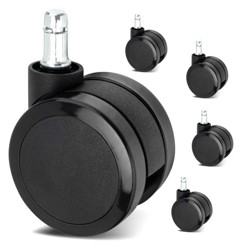 Shoudiantong 2.5-Inch Carpet Casters Compatible with Herman Miller, Suitable for Aeron, Embody, Mirra, SAYL, and Setu Office Chairs (Set of 5, Black)