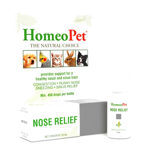 HomeoPet Nose Relief, Safe and Natural Nasal and Sinus Medicine for Pets, Natural Pet Medicine, 15 Milliliters