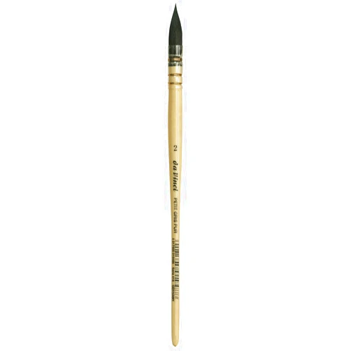 Da Vinci Brushes da Vinci Watercolor Series 418 Petit Gris Pur Paint Brush, Wash/Mop Pure Russian Blue Squirrel, Size 2 (418-02)