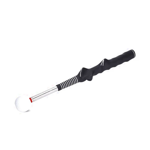 Aramox Swing Grip Training Aid Telescopic Trainer for Golfers, Perfect Warmup and Strength Builder, Black Metal 15-28in, Increase Shot Distance and Control