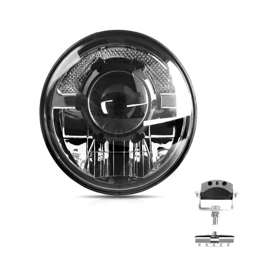 Galaxyman 5 3/4 5.75 Inch LED Motorcycle Headlight, 300% Brighter Head light Motorcycle with 1 Laser Chip, DRL/High/Low Beam Motorcycle Headlight Assembly for Harley Davidson Dyna Street Bob Wide Glide
