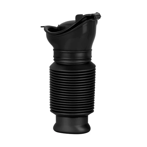 DricRoda Portable Travel Urinal, Collapsible Urinals for Men and Women, Reusable Kids Potty, Personal Pee Bottle for Outdoor Camping, Long Road Trip and in Traffic, Black
