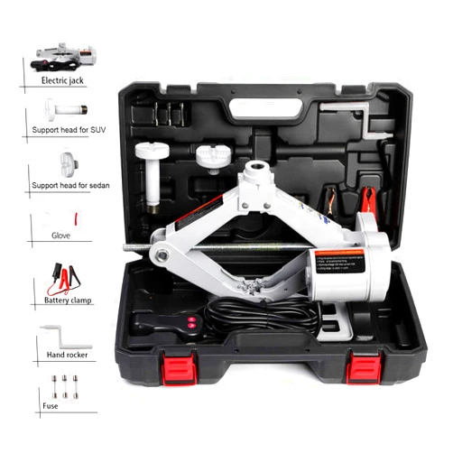 STANDTALL Electric Floor Jack - 3 Ton, Automatic, Scissor Lift, 12v, Ideal for Sedans and SUVs