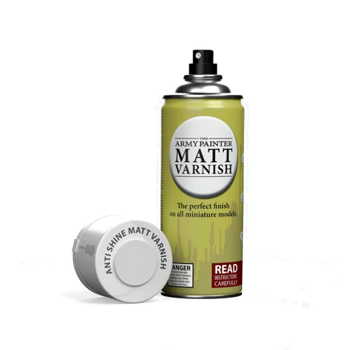 The Army Painter Anti Shine Matt Varnish for Miniature Painting - Acrylic after Quickshade Protector Spray Varnish for Miniatures, 400ml