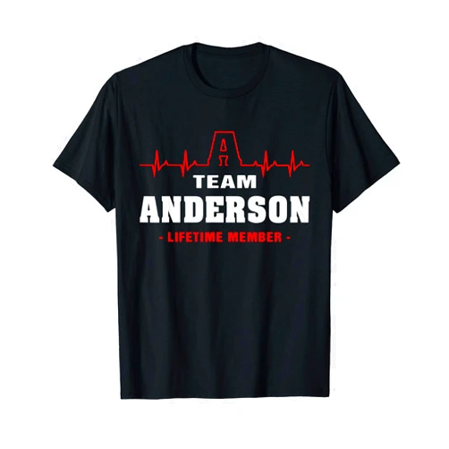 Proud Anderson family Anderson Surname proud Family team Anderson lifetime member T-Shirt