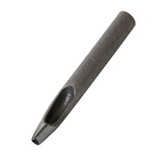 Kyoshin Elle Leathercraft Tool Custom Shaped Leather Hole Punch No.4 Large Teardrop Right 10mm x 7mm, to Pierce Decorative Patterns in Leatherwork The tetsunoshin El Shape Punch