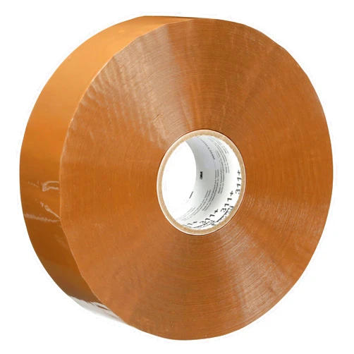 Scotch High Tack Box Sealing Tape 311+, Cold Shipping, Freezer Storage, Tan Color, 72 mm x 914 m, 4/Case
