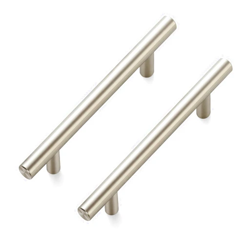Ravinte 10 Pack 6-3/8 inch Cabinet Pulls Brushed Nickel Stainless Steel Kitchen Cupboard Handles Cabinet Handles, 4 inch Hole Center