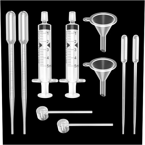 WXS-CHALL 2 Set Perfume Refill Tool Kit, Plastic Perfume Syringe Extractor for Liquid Cologne Fragrance Sample Essential Oils, Travel Use