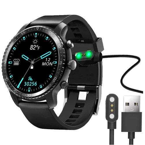Lamshaw Compatible with Tinwoo Smartwatch Charger, Lamshaw Magnetic USB Charging Cable Replacement Charger Cable Compatible with Tinwoo T20 T20W Smartwatch (Black)