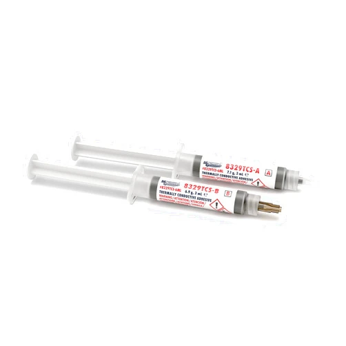 MG Chemicals 8329TCS Thermal Conductive Adhesive, Slow Cure, 15 g, 2 Dispeners, 8329TCS-6ML, 6 mL Kit,Dark Grey