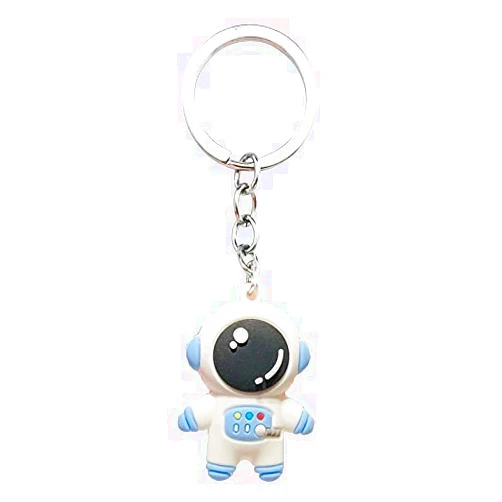 Howah Blue Astronaut Keychain with Bell – Great Gift for Kids, Novelty Keychain, Keychain, Keychain for Kids, Kid's Keychain