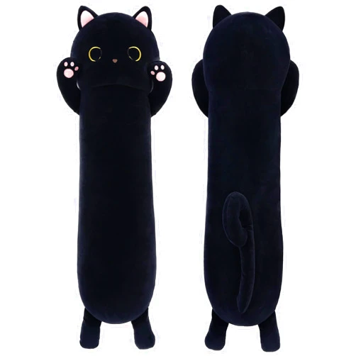 MorisMos 43” Long Cat Body Pillow, Large Cartoon Cat Stuffed Animal Plush Toy Big Throw Pillow Soft Hugging for Kids Adults Girlfriend, for Special Day