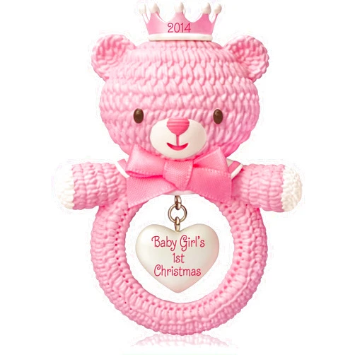 Hallmark Keepsake Ornament Baby Girl's First Christmas 2014