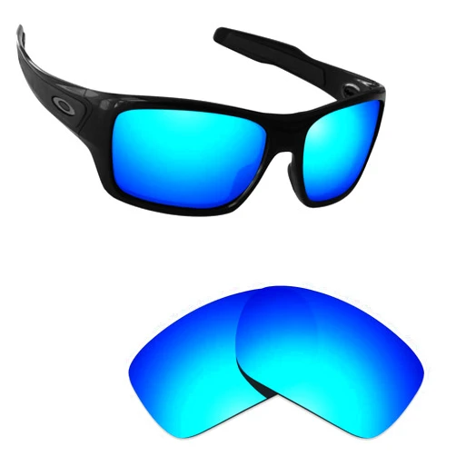 Alphax Ice Blue Polarized Replacement Lenses for Oakley Turbine OO9263