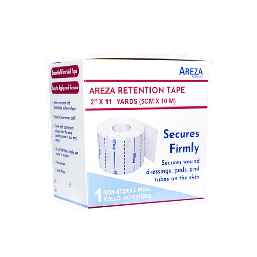 Areza Medical Surgical Tape - Cut with Scissors - Retention Tape - Securing Wound Dressings & Medical Catheters, Tubes, Lines, & Devices - 2