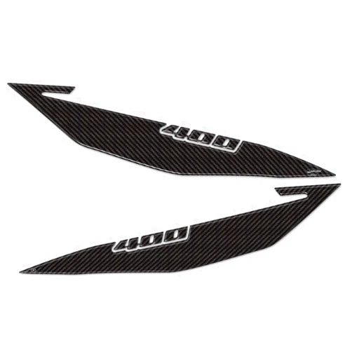 labelbike - 2 3D Gel Stickers Protection Corners Scooter Compatible with Suzuki Burgman 400 2017-2023