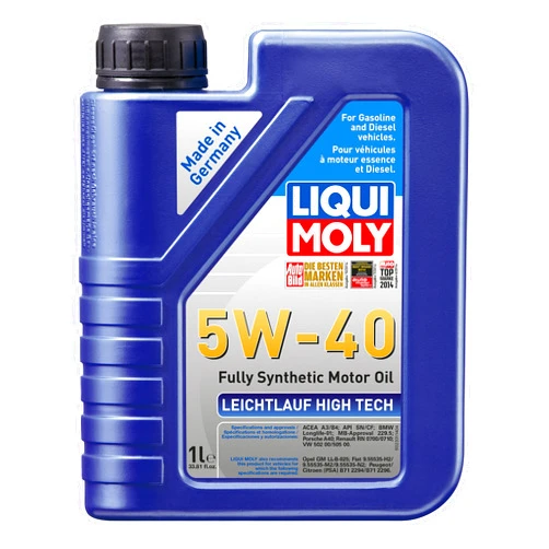 Liqui Moly 2331 Leichtlauf High Tech 5W-40 Engine Oil - 1 Liter