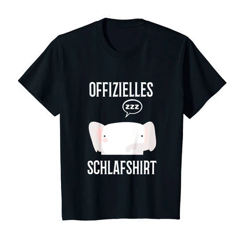 Schlafanzug Geschenkidee Langschläfer Morgenmuffel Kids Nightdress Pyjamas Official Sleep Shirt Elephant Gift T-Shirt