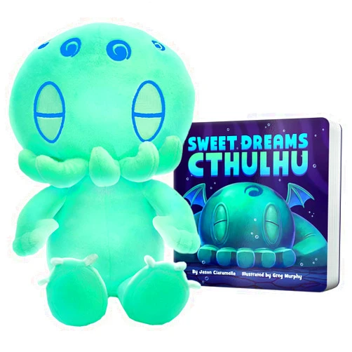 C is for Cthulhu Sweet Dreams Cthulhu & Glow-in-The-Dark Plush Bedtime Bundle (Standard Plush (12 inches))