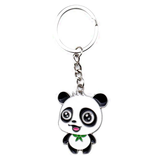 ODETOJOY Ski Panda Keychain Charm for Girls Panda Keyring Key Chains Panda Bear Winter Olympic China Souvenir (Baby Panda)