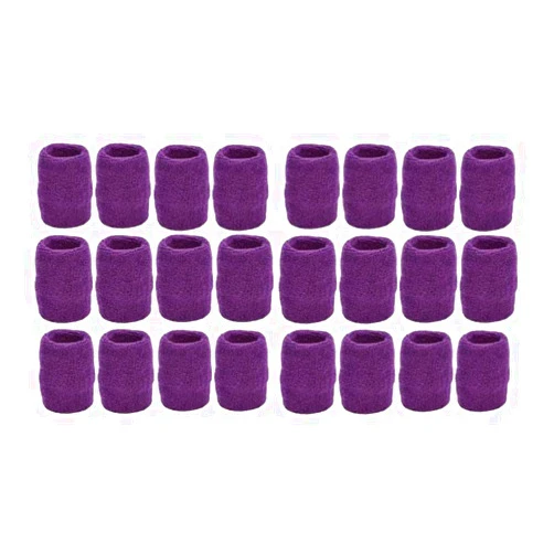 Unique Sports Athletic Performance Team Pack of 24 Wristbands (12 Pair) (Purple)